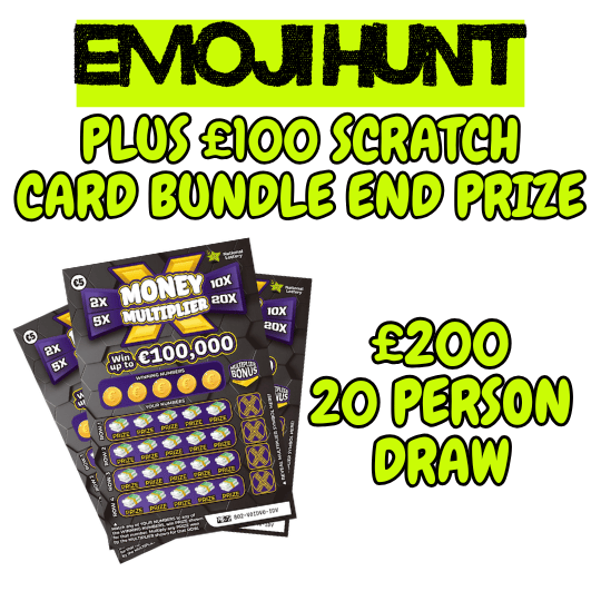 £200 20 PERSON EMOJI HUNT + SCRATCH CARD END PRIZE